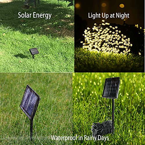 XJOYOTU 2 Pack Solar String Lights, Warm White 8 Lighting Modes, Waterproof Solar String Lights Outdoor Powered Patio Lights for Garden Yard Party, Decoration (4 Style) | The Storepaperoomates Retail Market - Fast Affordable Shopping