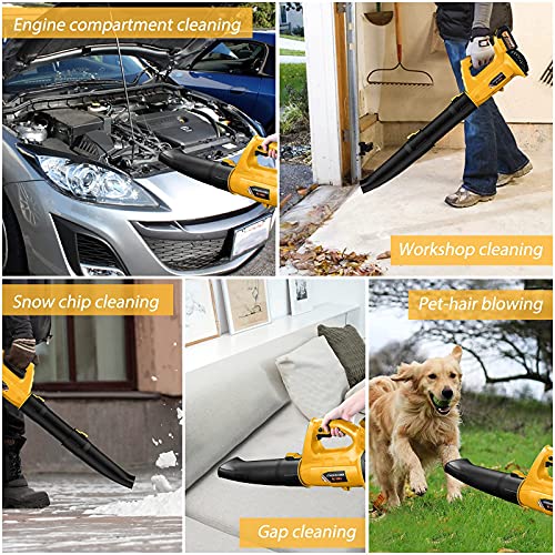 EKACO Leaf Blower – 320 CFM 150 21V MPH Leaf Blower Cordless with 4.0Ah Battery and Charger, Electric Leaf Blower with 6-Speed Control 2 Section Tubes for Lawn Care, Yard, Snow Debris, and Dust | The Storepaperoomates Retail Market - Fast Affordable Shopping