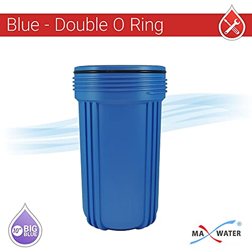 2 Pack 10″ BB Blue Whole House Water System Filter Housing 1″ NPT Brass Ports w/Pressure Release. Wrench and 2 Brackets | The Storepaperoomates Retail Market - Fast Affordable Shopping