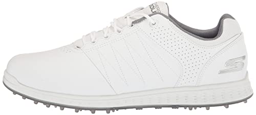 Skechers Men’s Pivot Spikeless Golf Shoe, White/Grey, 11.5 Wide | The Storepaperoomates Retail Market - Fast Affordable Shopping