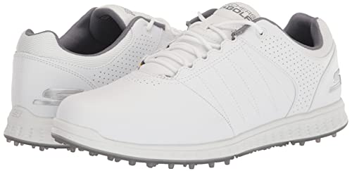 Skechers Men’s Pivot Spikeless Golf Shoe, White/Grey, 11.5 Wide | The Storepaperoomates Retail Market - Fast Affordable Shopping
