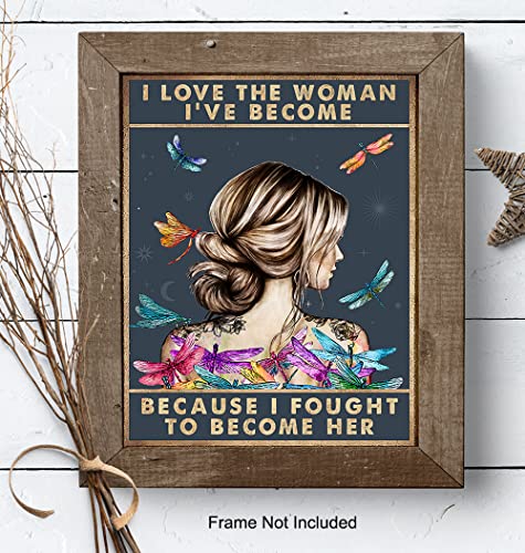 Inspiring Positive Quotes Sayings for Wall Decor – Uplifting Inspirational Encouragement Gifts for Women, Teens, Girls – Motivational Wall Art Posters – Positive Affirmations – Boho Dragonfly Decor | The Storepaperoomates Retail Market - Fast Affordable Shopping