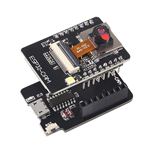 Aokin ESP32-CAM Camera Module, ESP32 Development Board WiFi and Bluetooth with OV2640 2MP Camera for Arduino, Include ESP32-CAM-MB Micro USB to Serial Port CH340C, 1 Pcs