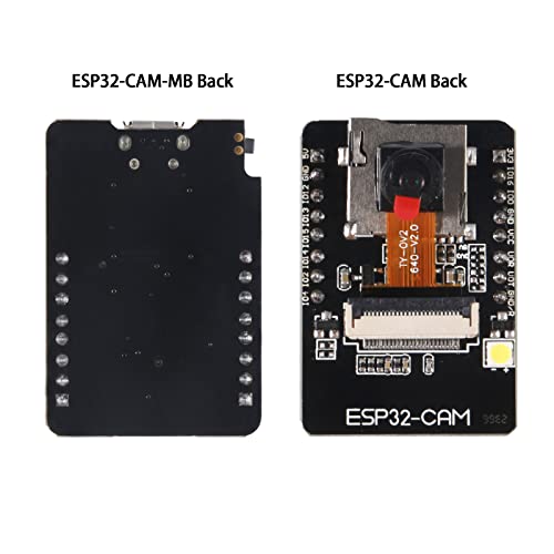 Aokin ESP32-CAM Camera Module, ESP32 Development Board WiFi and Bluetooth with OV2640 2MP Camera for Arduino, Include ESP32-CAM-MB Micro USB to Serial Port CH340C, 1 Pcs | The Storepaperoomates Retail Market - Fast Affordable Shopping