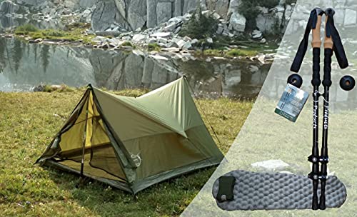 Trekker Tent 2 w/Trekking Poles, Sleeping Bag, Pad and Camp Pillow | The Storepaperoomates Retail Market - Fast Affordable Shopping