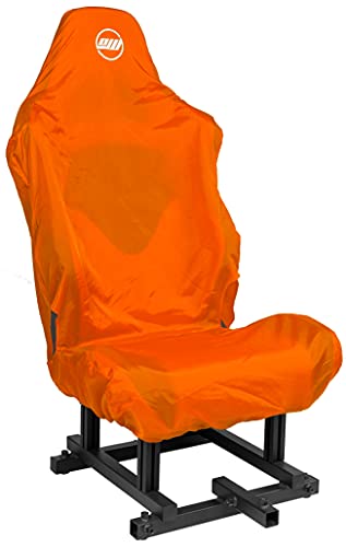 OpenWheeler Racing Seat Cover, Orange. Seat Upholstery Protector. Flight and Sim Racing Cockpit Seat Cover.