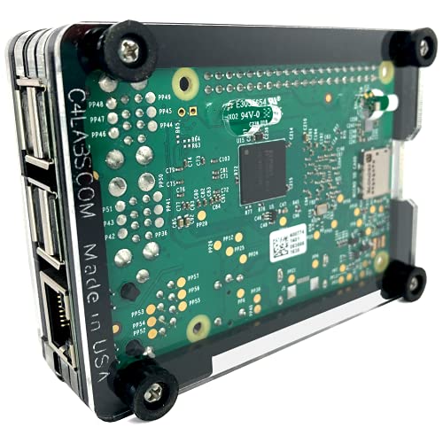 C4Labs Zebra PoE + Case Kit for Raspberry Pi 4B or 3B+ and PoE+ HAT or Official PoE Hat – Black Ice | The Storepaperoomates Retail Market - Fast Affordable Shopping