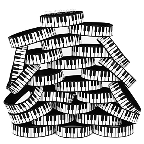 50 Piano Wristbands – Musical Instrument Keys Bracelets for Pianists and Musicians | The Storepaperoomates Retail Market - Fast Affordable Shopping