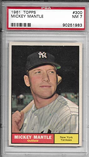1961 Topps Mickey Mantle Baseball Card #300 Graded PSA 7 NRMT | The Storepaperoomates Retail Market - Fast Affordable Shopping