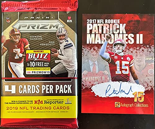 ONE SEALED PACK of 2019 Panini PRIZM FOOTBALL CARDs – Look for Kyler Murray, DK Metcalf SILVER Prizm and Autograph Rookie Cards – Includes Custom Novelty Patrick Mahomes Football Card Pictured | The Storepaperoomates Retail Market - Fast Affordable Shopping