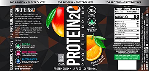 Protein2o 20g Whey Protein Isolate Infused Water Plus Electrolytes, Sugar Free Sports Drink, Ready To Drink, Gluten Free, Lactose Free, 20g Variety Pack, 16.9 oz Bottle (12 Count) | The Storepaperoomates Retail Market - Fast Affordable Shopping