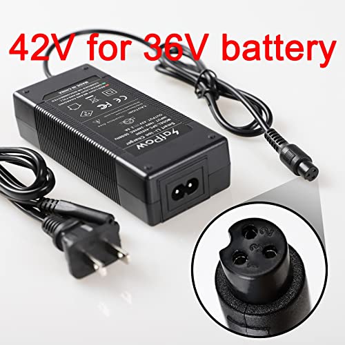 SafPow 42V 2A Battery Charger 3 Prong Universal Replacer for 36V Lithium Battery Power Supply Adaptor | The Storepaperoomates Retail Market - Fast Affordable Shopping