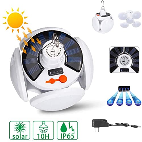 LED Solar Folding Football Light,Solar Camping Light with LED Lantern-Rechargeable USB Desk Lights for Home (1 PCS) | The Storepaperoomates Retail Market - Fast Affordable Shopping