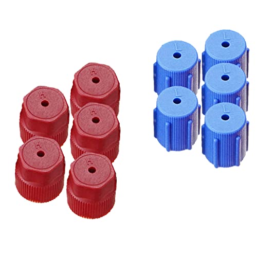 TOPEAIBO 10Pcs R134a 13mm16mm AC Cap Air Conditioning Service AC System Charging Port Caps Leakproof Hat 13mm Low Side16mm High Side Low Pressure and High Pressure10pcset (5Red High5Blue Low) | The Storepaperoomates Retail Market - Fast Affordable Shopping