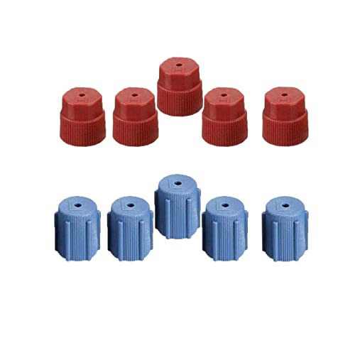 TOPEAIBO 10Pcs R134a 13mm16mm AC Cap Air Conditioning Service AC System Charging Port Caps Leakproof Hat 13mm Low Side16mm High Side Low Pressure and High Pressure10pcset (5Red High5Blue Low) | The Storepaperoomates Retail Market - Fast Affordable Shopping