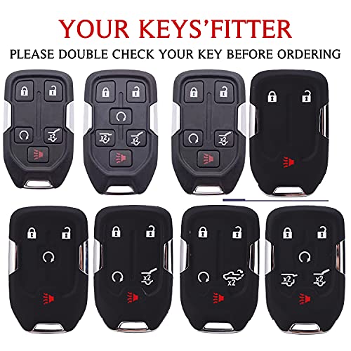 Key Fob Cover Case Compatible with 2019-2022 GMC Sierra 1500 2500HD 3500HD Terrain Acadia Yukon Canyon Key Cover Smart Remote Control Protector 3/4/5/6 Button,Red | The Storepaperoomates Retail Market - Fast Affordable Shopping