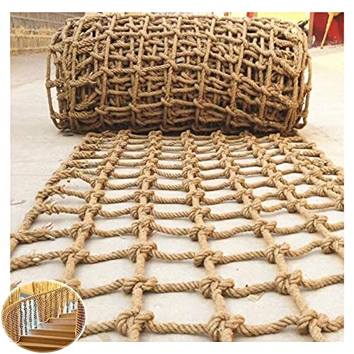 Hynet Climbing Cargo Net, Kids Safety Net, Waterproof Hemp Rope Net, Swing Rope Ladder Truck Trailer Netting, Balcony Railing Stair Protection Decor Mesh (Size : 1 * 6m(3 * 20ft)) | The Storepaperoomates Retail Market - Fast Affordable Shopping