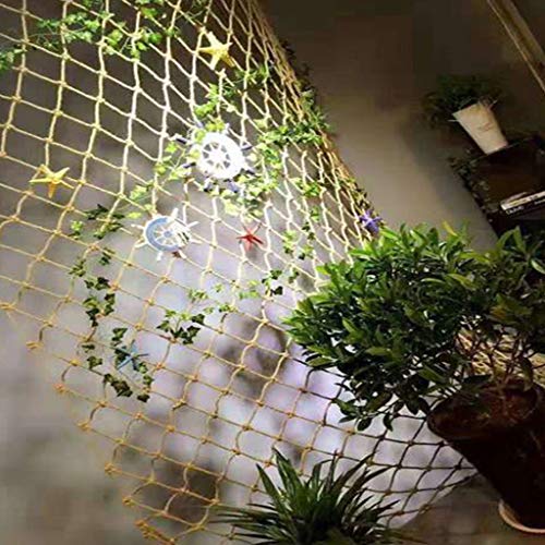 Hynet Climbing Cargo Net, Kids Safety Net, Waterproof Hemp Rope Net, Swing Rope Ladder Truck Trailer Netting, Balcony Railing Stair Protection Decor Mesh (Size : 1 * 6m(3 * 20ft)) | The Storepaperoomates Retail Market - Fast Affordable Shopping