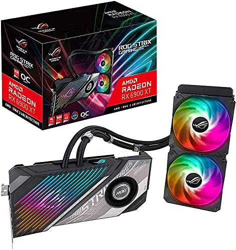 ASUS ROG Strix LC AMD Radeon™ RX 6900 XT TOP Edition Gaming Graphics Card (AMD RDNA™ 2, PCIe 4.0, 16GB GDDR6, HDMI 2.1, DisplayPort 1.4a, Full-coverage cold plate, 240mm radiator, 600mm tubing) | The Storepaperoomates Retail Market - Fast Affordable Shopping