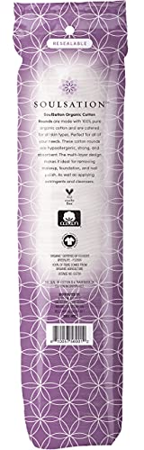 SoulSation Organic Cotton Rounds, 400 Count – Makeup Remover Pads for Face, Lint-Free | The Storepaperoomates Retail Market - Fast Affordable Shopping
