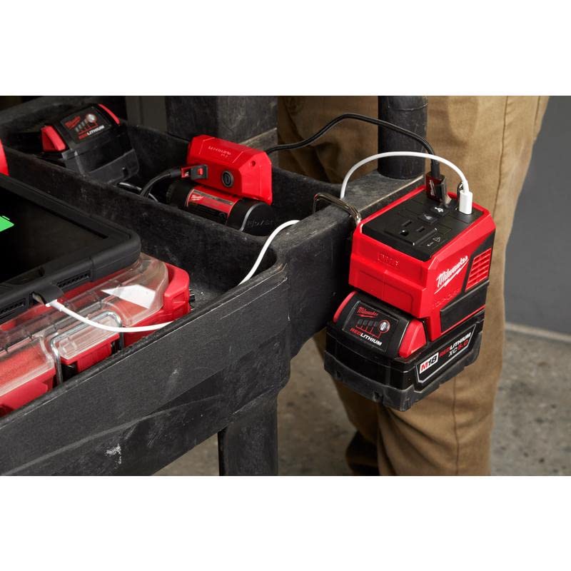 MilwaukeeTool 2846 50 M18 18 Volt 175 Watt Lithium Ion Powered Compact Inverter with 5.0 Ah Battery | The Storepaperoomates Retail Market - Fast Affordable Shopping