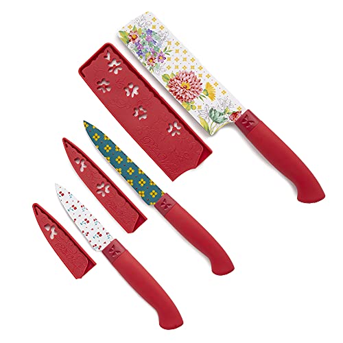TPW Ltd The Pioneer Woman Blooming Bouquet 3-Piece Stainless Steel Knife Set | The Storepaperoomates Retail Market - Fast Affordable Shopping