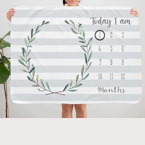 BabySquad Milestone Blanket for Baby Boy and Girl – 40 x 30 INCHES (Medium Size) – Perfect Baby Age Blanket with Growth Chart Blanket – New Moms Set | The Storepaperoomates Retail Market - Fast Affordable Shopping