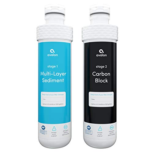 Avalon A8CTBOTTLELESSBLK Countertop Self Cleaning Touchless Bottleless Cooler Dispenser Hot & Cold Water, black & 2 Stage Replacement Filters For Branded Bottleless Water Coolers, 1500 Gallons | The Storepaperoomates Retail Market - Fast Affordable Shopping
