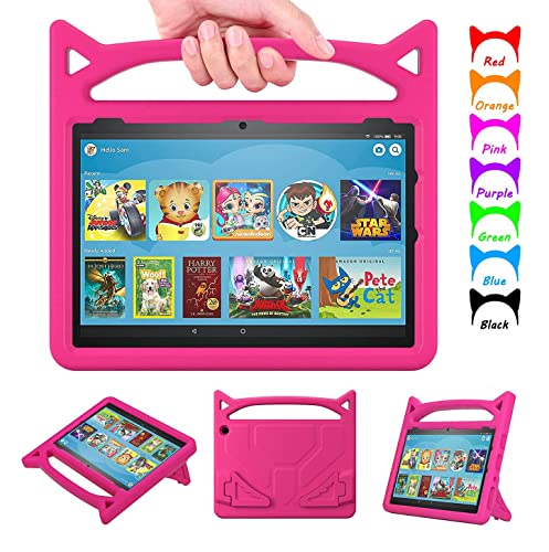 Fire HD 10 & 10 Plus Tablet Case for Kids, Amazon Fire Tablet 10 Case(11th Generation, 2021 Release)-Auorld Lightweight Kid-Proof Cover with Stand for Kindle Fire HD 10 Kids Tablet & Kids Pro Tablet