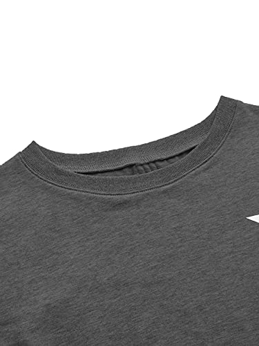 SweatyRocks Women’s Long Sleeve Sweatshirt Star Graphic Print Pullover Shirt Top Dark Grey L | The Storepaperoomates Retail Market - Fast Affordable Shopping
