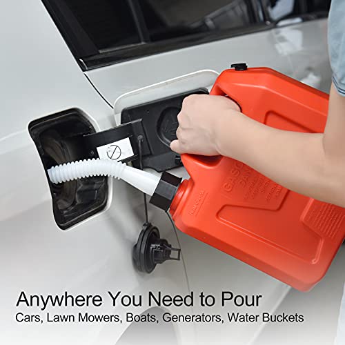 Gas Can Spout Replacement 5 gal Easy to Install, Gas Can Nozzle Replacement 5 gallon, Fit for Most 1/2/5/10 Gallon Gas Can(3 kit), Include Gas Can Spouts for Older Gas Cans, Easy Pour Gas Can Spout | The Storepaperoomates Retail Market - Fast Affordable Shopping