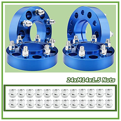 Ryin 6×135 Blue Wheel Spacers for 2015 2021 F150 Expedition 6Lug 1.5 inch 6x135mm Hubcentric Wheel Spacers 87.1mm Hub bore with M14x1.5 Studs 1.5 inch 2015 2021 F150 | The Storepaperoomates Retail Market - Fast Affordable Shopping