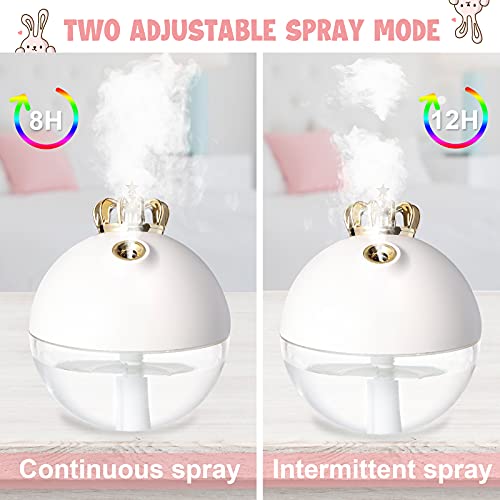 DN Mini Humidifier, Small Cute Crown USB Personal Ultrasonic Humidifier Auto Shut-Off, Desktop Humidifier with 2 Mist Modes, Super Quiet for Car, Office Room, Bedroom,etc | The Storepaperoomates Retail Market - Fast Affordable Shopping