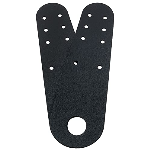 Mutai Leather Toe Guard 2PCS Black Artificial Leather Flat Toe Protector for Roller Skate | The Storepaperoomates Retail Market - Fast Affordable Shopping