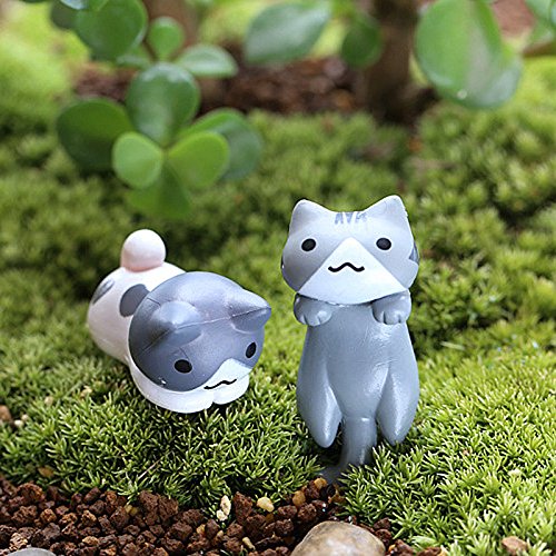 6pcs Miniature Home Garden Cats – Small Kitty Landscape Decorations – Cute Cat for Crafts, Home Decor, Party Favors and Cake Toppers | The Storepaperoomates Retail Market - Fast Affordable Shopping