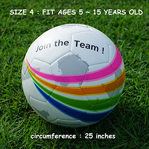 Rawxy Soccer Ball Size 4 for Junior Youth Boy Girl, Backyard Training Indoor Outdoor Soccer Ball Sports with Ball Pump | The Storepaperoomates Retail Market - Fast Affordable Shopping