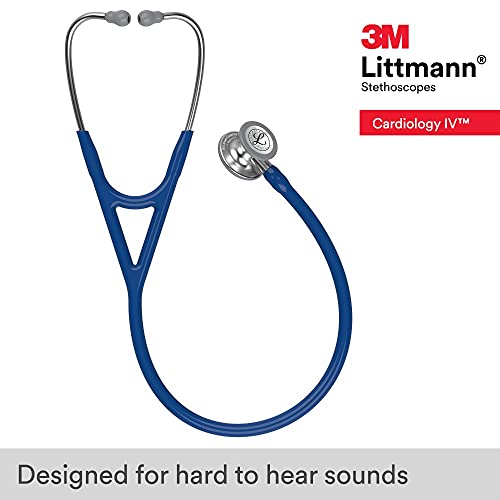 3M Littmann Stethoscope, Cardiology IV, Navy Blue Tube, Stainless Steel Chestpiece, 27 Inch, 6154 & 40007 Stethoscope Identification Tag, Black | The Storepaperoomates Retail Market - Fast Affordable Shopping