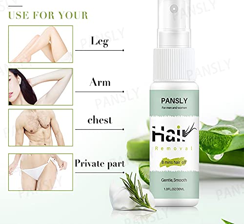 Hair Removal Spray, 8 Minutes Hair Off Hair Removal Spray Legs Arms Gentle Hair Remover for Underarm, Arm, Leg, Bikini Areas, Non-Irritating Depilatories Product for Women and Men,30ML | The Storepaperoomates Retail Market - Fast Affordable Shopping