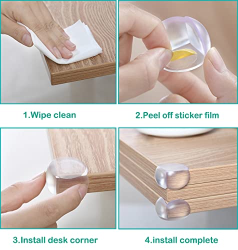 Baby Corner Guards Clear, Transparent Corner Protectors for Furniture – Pre-Taped Table Corner Protector, Sharp Corner Cushions, Edge Protectors for Cabinets, Tables, Drawers (12 Pack) | The Storepaperoomates Retail Market - Fast Affordable Shopping