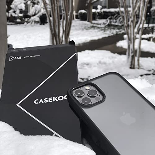 CASEKOO Crystal Clear Designed for iPhone 12 Pro Max Case, [Not Yellowing] [Military Grade Drop Tested] Shockproof Protective Phone Case Slim Thin Cover 5G 6.7 inch 2020, Black | The Storepaperoomates Retail Market - Fast Affordable Shopping