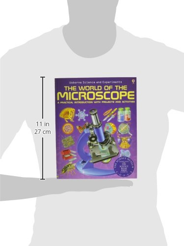 AmScope 120X-1200X 52-pcs Kids Beginner Microscope STEM Kit with Metal Body Microscope,White & The World of The Microscope A Practical Introduction with Projects and Activities | The Storepaperoomates Retail Market - Fast Affordable Shopping