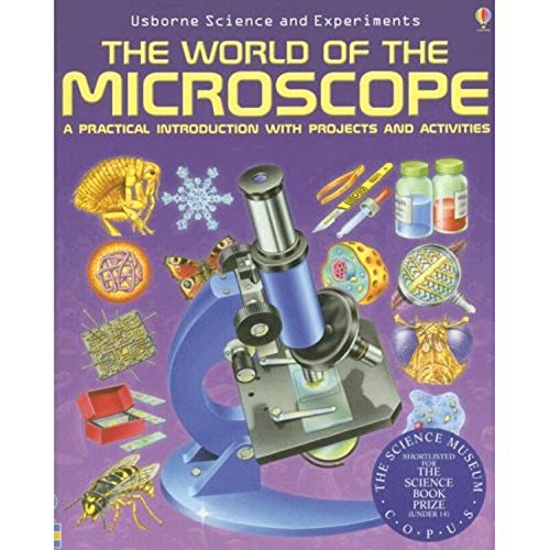 AmScope 120X-1200X 52-pcs Kids Beginner Microscope STEM Kit with Metal Body Microscope,White & The World of The Microscope A Practical Introduction with Projects and Activities | The Storepaperoomates Retail Market - Fast Affordable Shopping