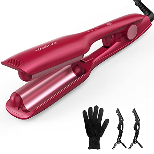 Hair Waver Iron Beach Waver Wand Hair Crimper Hair Waver Barrel Curling Iron 1 Inch PTC Heater Auto Shut-Off Adjustable Easy Shap Long Lasting Heat 320℉ – 430 ℉ Dual Voltage | The Storepaperoomates Retail Market - Fast Affordable Shopping