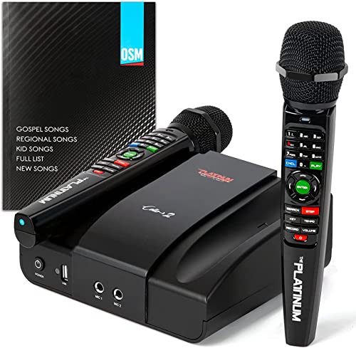2022 New The Platinum CELLO2 Karaoke Machine, Over 23K Songs: 7K Filipino Tagalog Songs,4K Hindi Songs,12k English Songs and Other Multilingual Songs with MV,+2 Upgraded Karaoke Wireless Microphones | The Storepaperoomates Retail Market - Fast Affordable Shopping