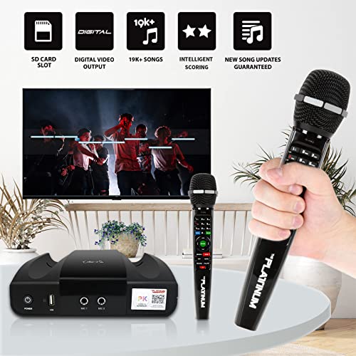 2022 New The Platinum CELLO2 Karaoke Machine, Over 23K Songs: 7K Filipino Tagalog Songs,4K Hindi Songs,12k English Songs and Other Multilingual Songs with MV,+2 Upgraded Karaoke Wireless Microphones | The Storepaperoomates Retail Market - Fast Affordable Shopping