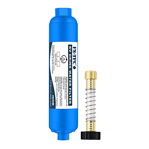 FS-TFC Garden Hose Water Filter 0.01 Micron Drinking Grade Filtration with Flexible Hose Protector Ideal for RV, Gardening, Farming, Pets and Marines, Drinking & Washing Water Filter | The Storepaperoomates Retail Market - Fast Affordable Shopping
