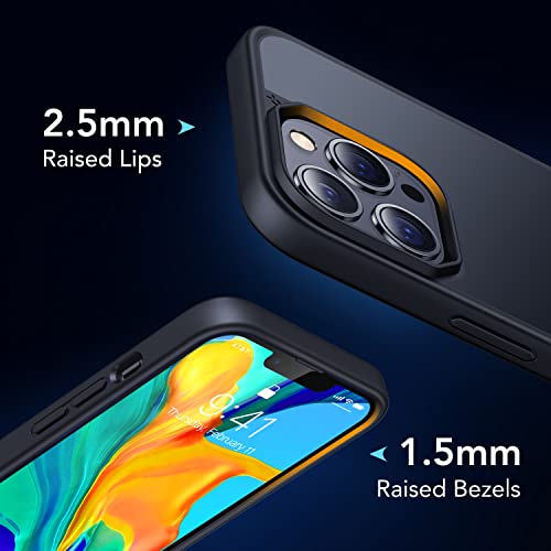 CASEKOO for iPhone 13 Pro Max Case KooShock, [10 FT Military Drop Protection] [Skin-Friendly Touch] Built-in Airbags and Rugged Matte Back, Thin Translucent Protective Case 6.7″, Black | The Storepaperoomates Retail Market - Fast Affordable Shopping