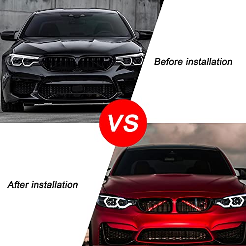 Grille Insert Stripes Replace for 2010-2016 BMW 5 Series F10 F18, 520i 523i 525i 528i 530i 535i 550i Accessories (Red, 5 series) | The Storepaperoomates Retail Market - Fast Affordable Shopping