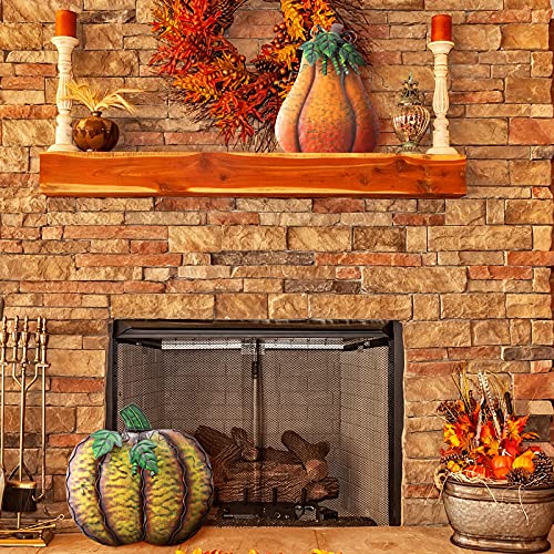 2 Pieces Metal Fall Pumpkin Decor, Indoor Outdoor Standing Flat Pumpkin Decoration for Autumn Harvest Thanksgiving Halloween Decoration Home House Kitchen Yard Garden Decor, 2 Styles | The Storepaperoomates Retail Market - Fast Affordable Shopping