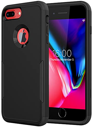 Diverbox Compatible with iPhone 8 Plus Case, iPhone 7 Plus Case [Shockproof] [Dropproof] Heavy Duty Protection Phone Case Cover for Apple iPhone 8 Plus & iPhone 7 Plus (Black) | The Storepaperoomates Retail Market - Fast Affordable Shopping